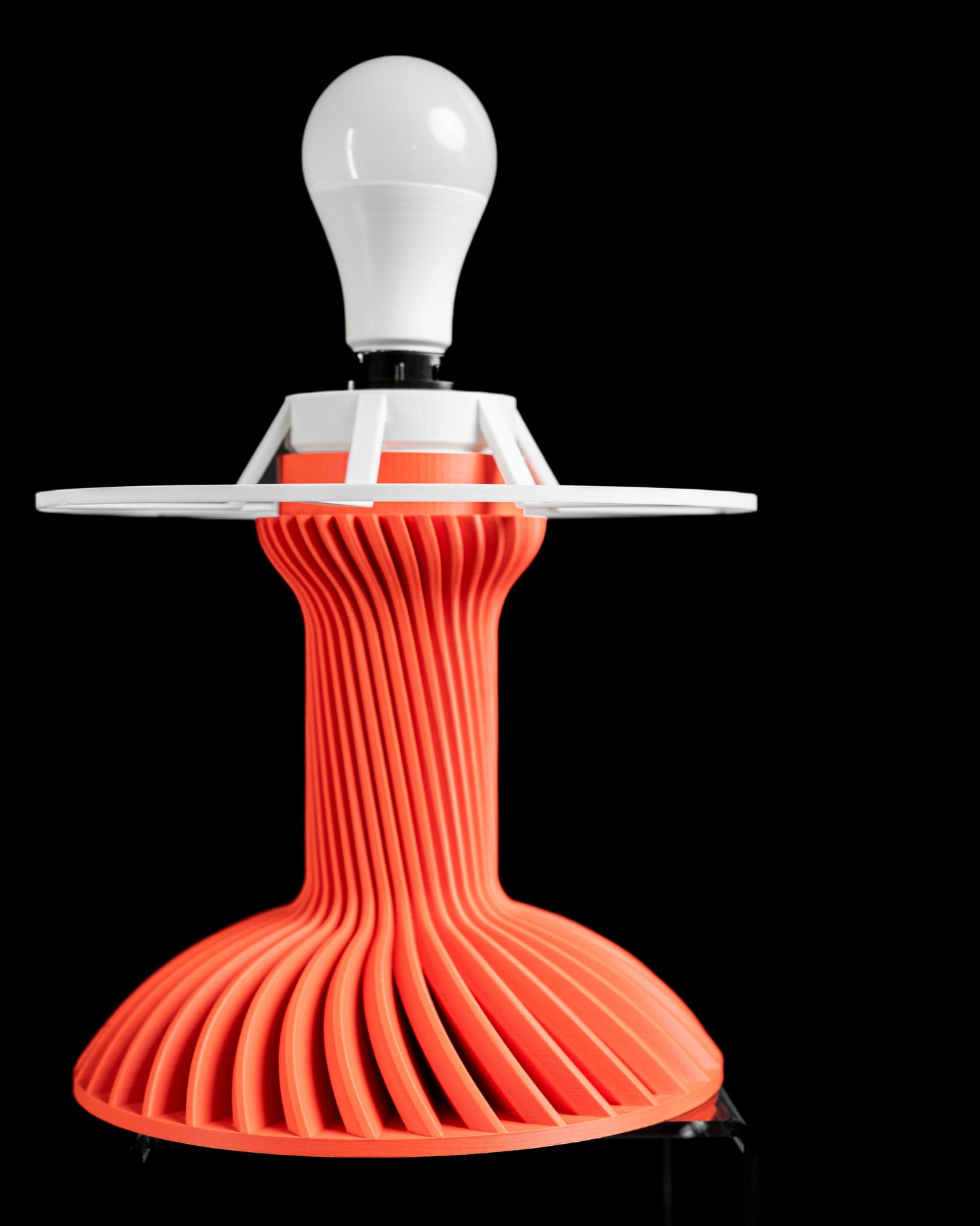 Table Lamp Night Shade, Bedside Desk Light, Illuminating Scandinavian Accent, Ambient Room Lighting