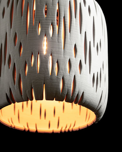 Original Artistic Pendant Light Shade, Architectural Suspension Lamp, Minimalist Nordic Japandi Style, Art Deco