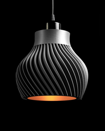 Pendant Light, Ribbed Shade, Contemporary Minimalist Kitchen Island Overhead White