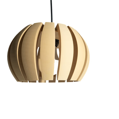 Pendant Light, Sculptural Japandi Ceiling Fixture, Contemporary Dining Bedside Accent
