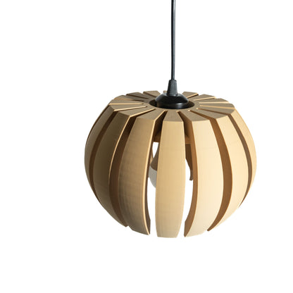Pendant Light, Sculptural Japandi Ceiling Fixture, Contemporary Dining Bedside Accent