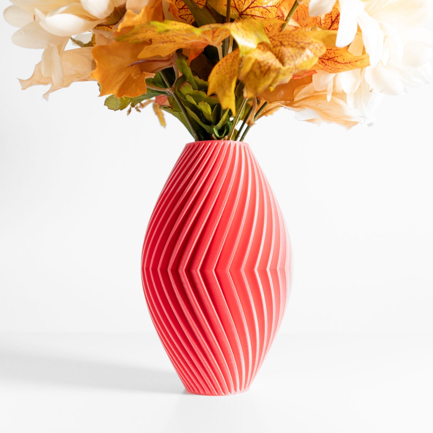 Modern Vase, Sculptural Curved Tabletop Flower Holder, Minimalist Gallery Statement