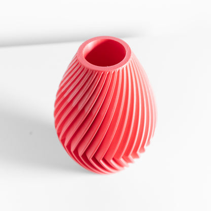 Modern Vase, Sculptural Curved Tabletop Flower Holder, Minimalist Gallery Statement