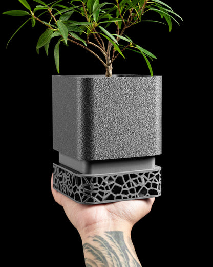 Planter Pot, Sculptural Desk, Herb Holder, Succulent Display, Contemporary Greenery