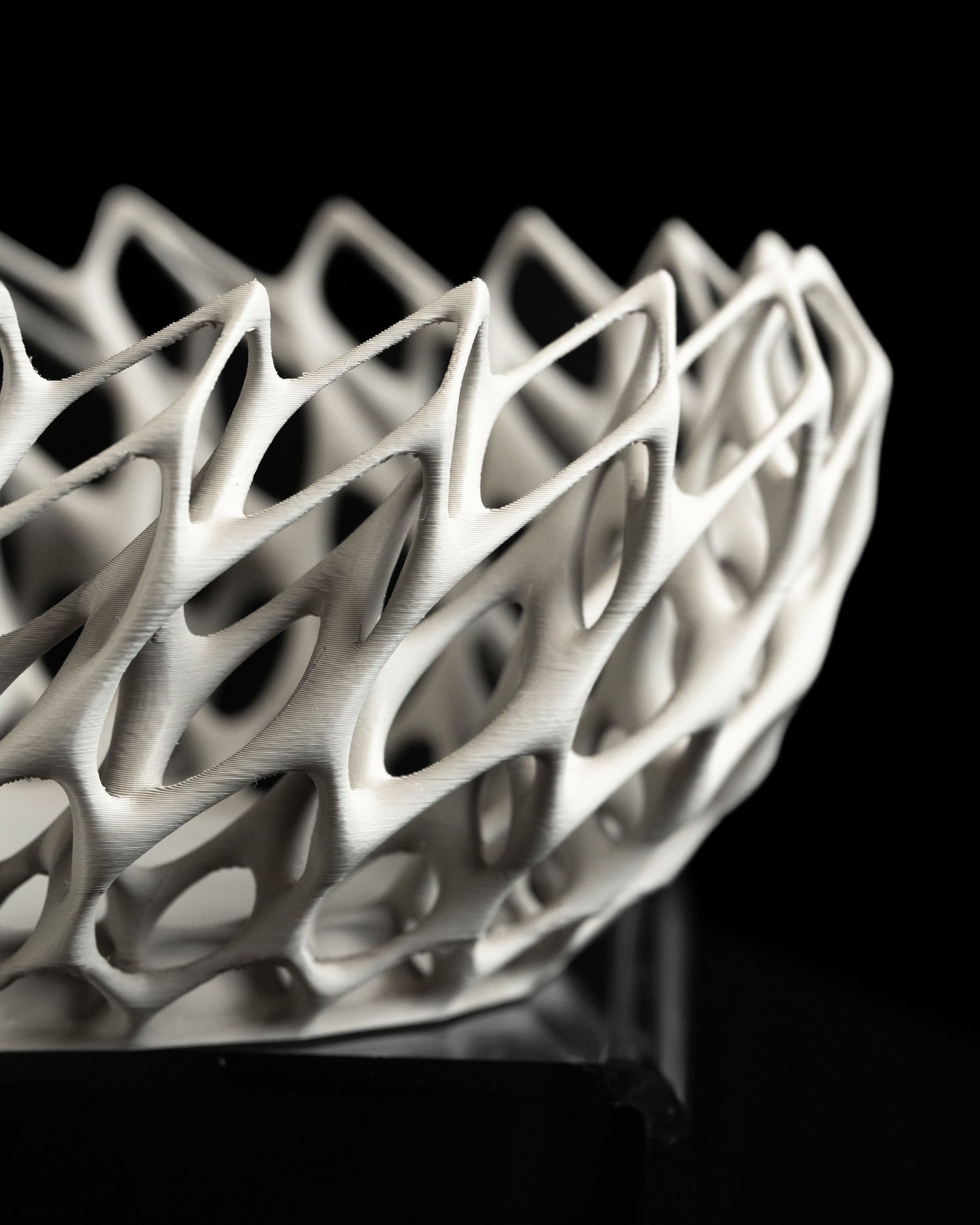 Twist Lid Container, Contemporary Minimalist Vanity Organizer, Sculptural Countertop Catchall