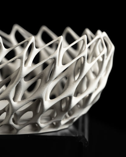 Twist Lid Container, Contemporary Minimalist Vanity Organizer, Sculptural Countertop Catchall