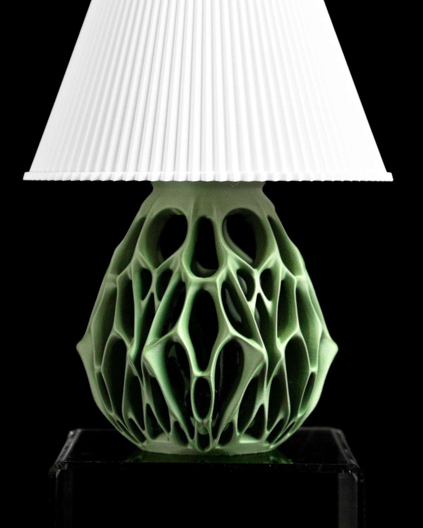 Table Lamp Architectural Shade, Bedside Ambient Light, Accent Illumination Warmth, Nightstand Soft Glow