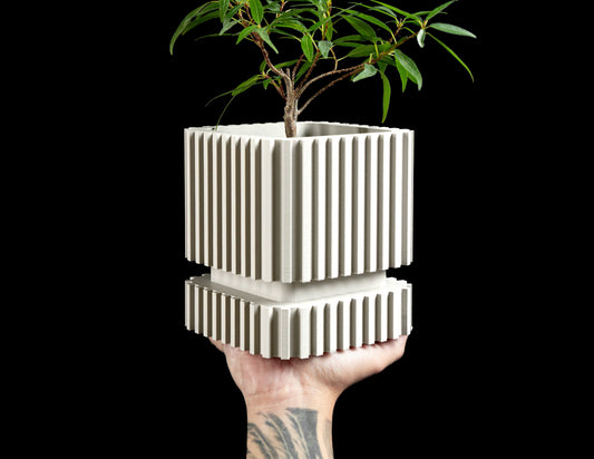 Succulent Planter, Indoor Herb Container, Desk Organizer, Minimalist Elegant Decor