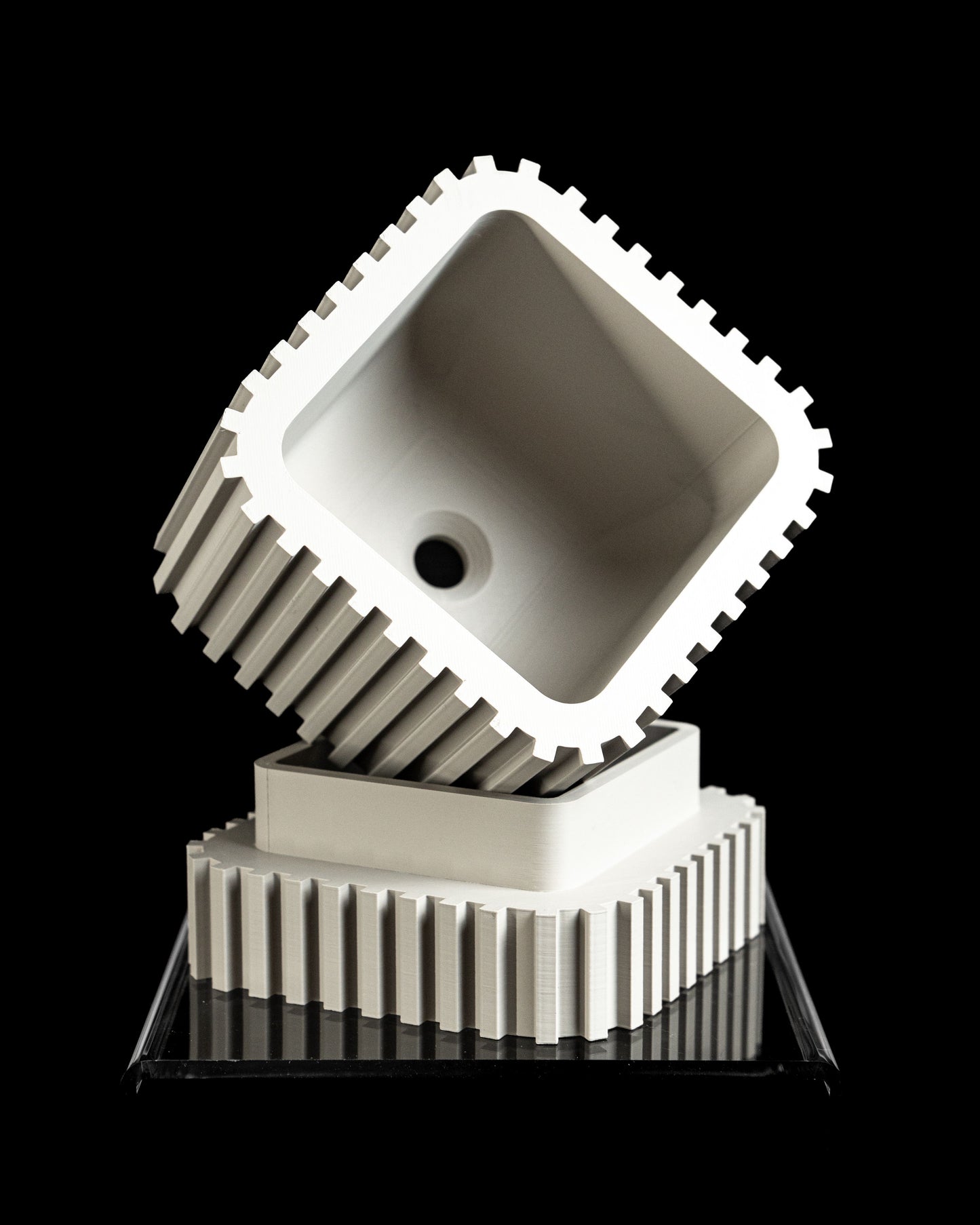 Succulent Planter, Indoor Herb Container, Desk Organizer, Minimalist Elegant Decor