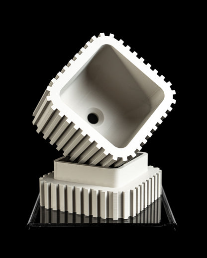 Succulent Planter, Indoor Herb Container, Desk Organizer, Minimalist Elegant Decor