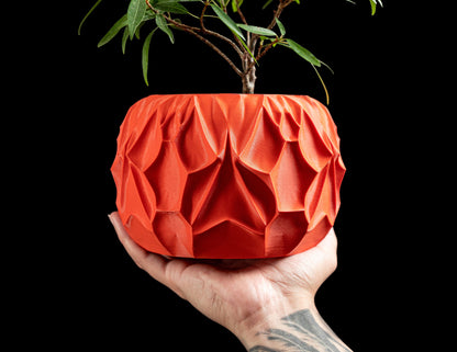 Succulent Planter, Minimalist Pot, Modern Indoor Desk Elegant Shelf Display, White