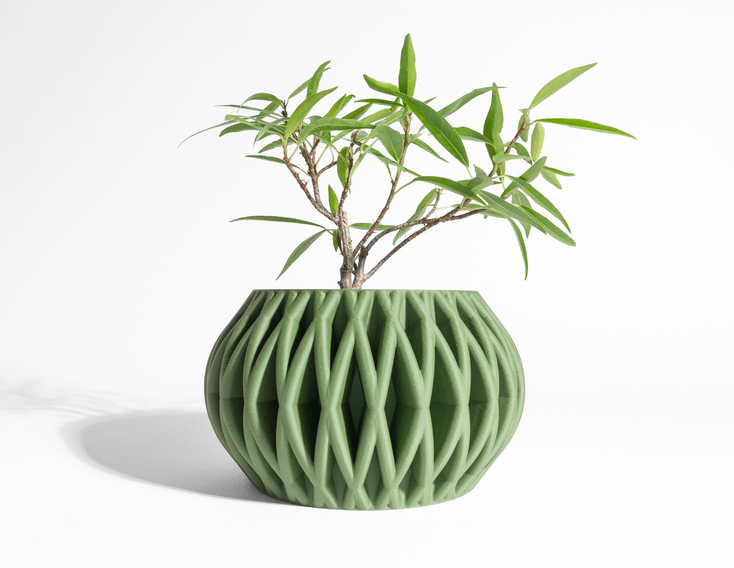 Planter Pot, Contemporary Geometric Plant Holder, Indoor Succulent Display Organizer, Earthy Homeware