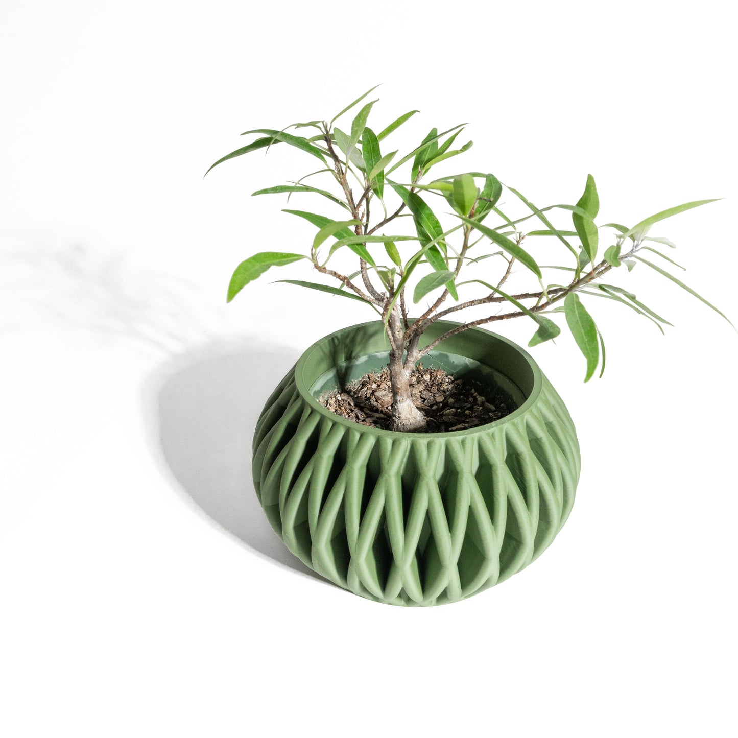 Planter Pot, Contemporary Geometric Plant Holder, Indoor Succulent Display Organizer, Earthy Homeware