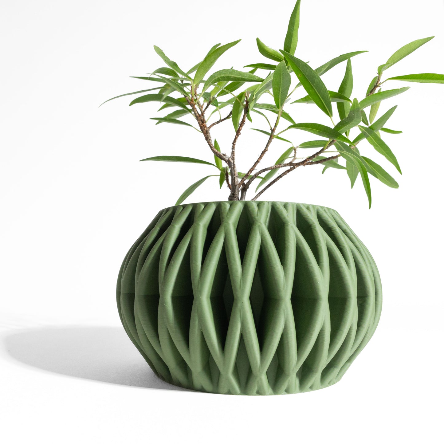 Planter Pot, Contemporary Geometric Plant Holder, Indoor Succulent Display Organizer, Earthy Homeware