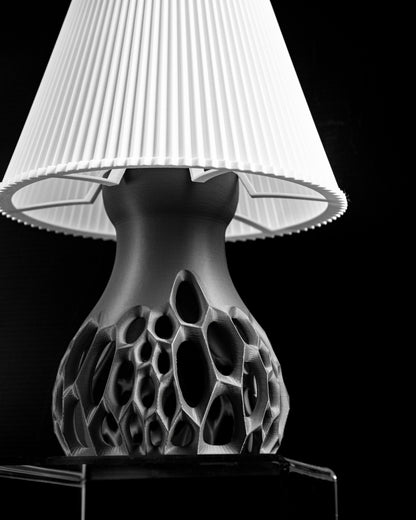 Table Lamp, Sculptural Atmospheric Nightstand Light, Gentle Ambient Bedroom Glow