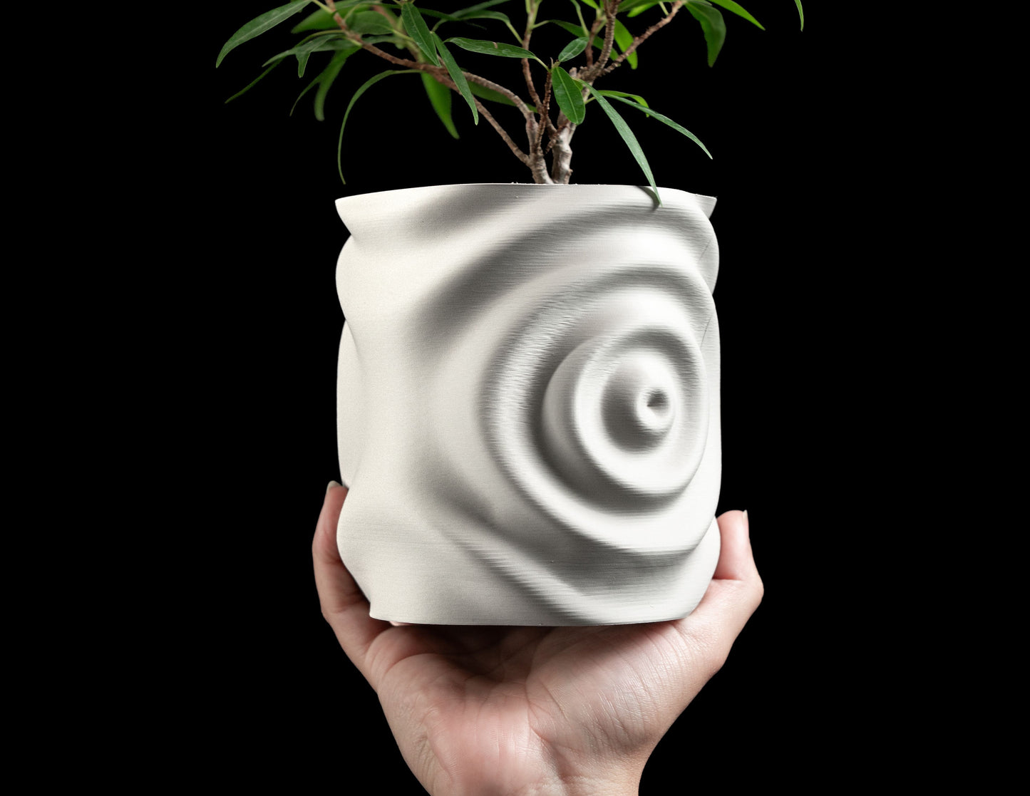 Waterdrop Planter Pot, Indoor Plant Holder, Minimalist Decorative Showpiece, Shatterproof 3D Decor, Modernplanter