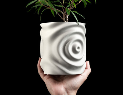 Waterdrop Planter Pot, Indoor Plant Holder, Minimalist Decorative Showpiece, Shatterproof 3D Decor, Modernplanter
