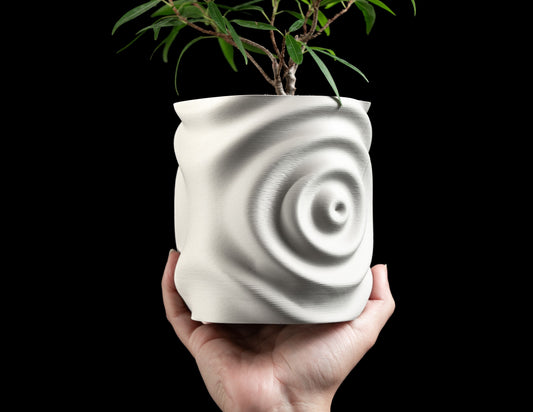 Waterdrop Planter Pot, Indoor Plant Holder, Minimalist Decorative Showpiece, Shatterproof 3D Decor, Modernplanter