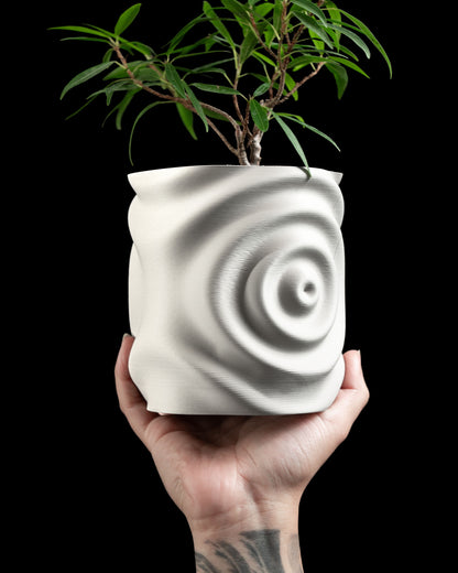 Waterdrop Planter Pot, Indoor Plant Holder, Minimalist Decorative Showpiece, Shatterproof 3D Decor, Modernplanter