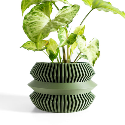 Original Geometric Planter Pot, Decorative Indoor Houseplant Vessel, Desk Succulent Holder, Elegant Nordic Style