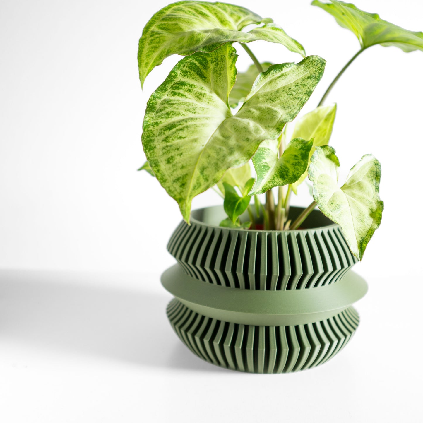 Original Geometric Planter Pot, Decorative Indoor Houseplant Vessel, Desk Succulent Holder, Elegant Nordic Style