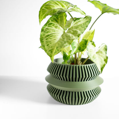 Original Geometric Planter Pot, Decorative Indoor Houseplant Vessel, Desk Succulent Holder, Elegant Nordic Style