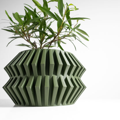 Planter Pot, Succulent Vessel, Indoor Plant Holder, Workspace Container, Styled Home Organizer Accent