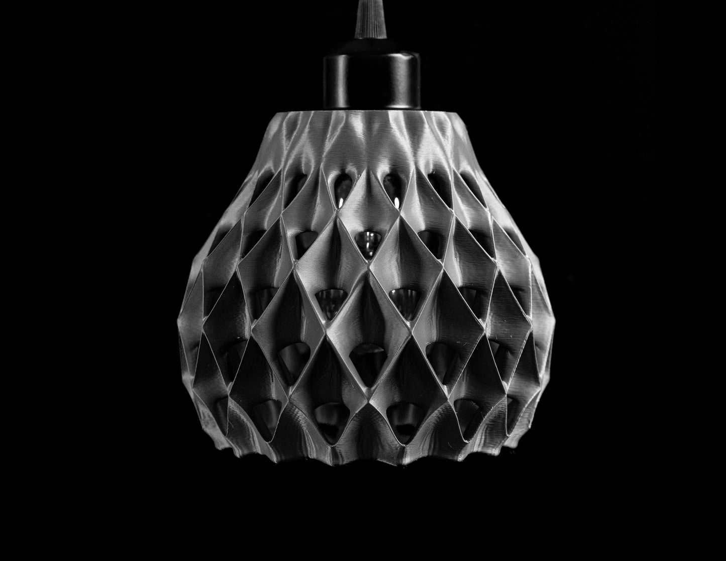 Elegant Artistic Pendant Light Shade, Sculptural Cone Ceiling Lamp, Modern Island Accent, Japandi Style