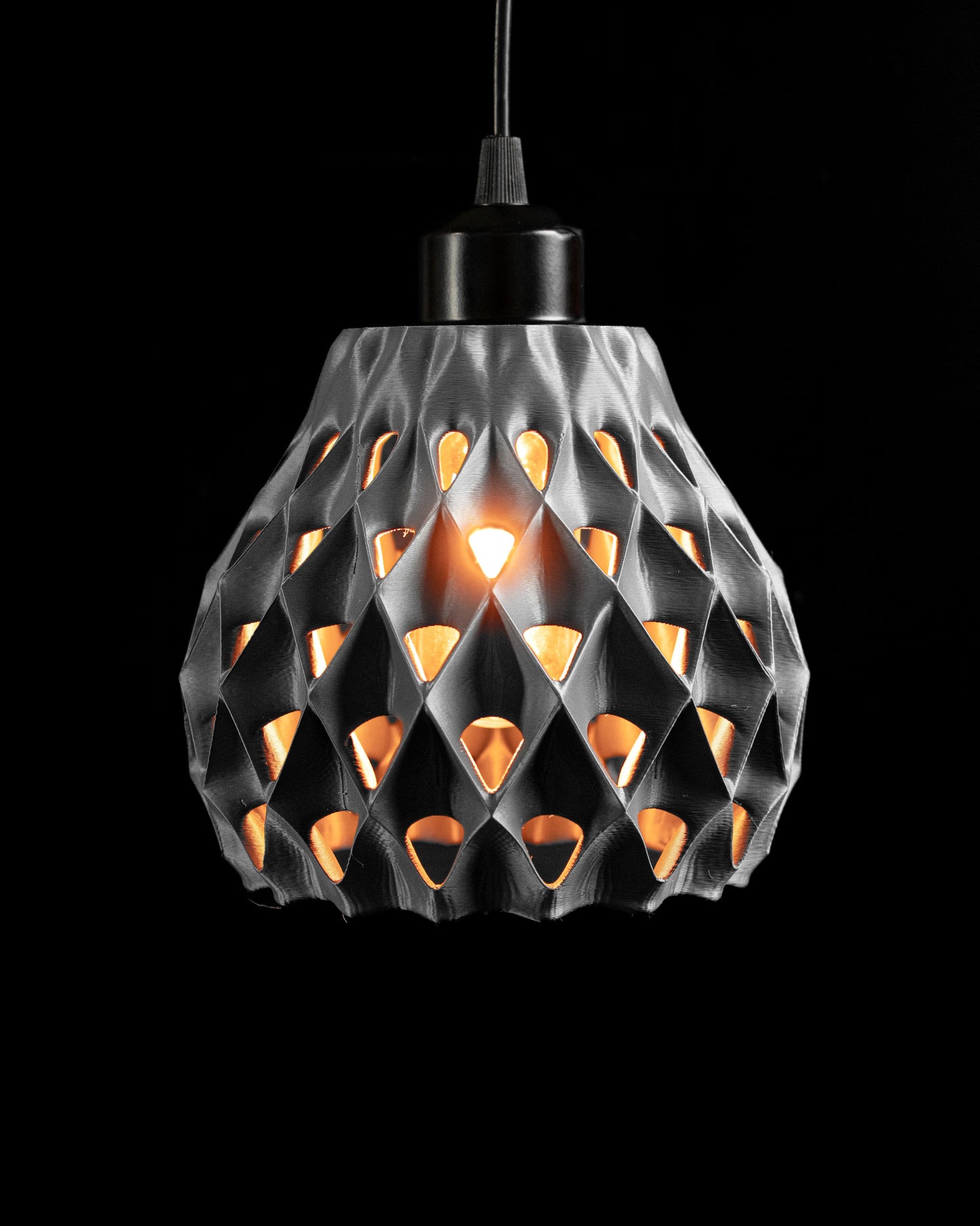 Elegant Artistic Pendant Light Shade, Sculptural Cone Ceiling Lamp, Modern Island Accent, Japandi Style