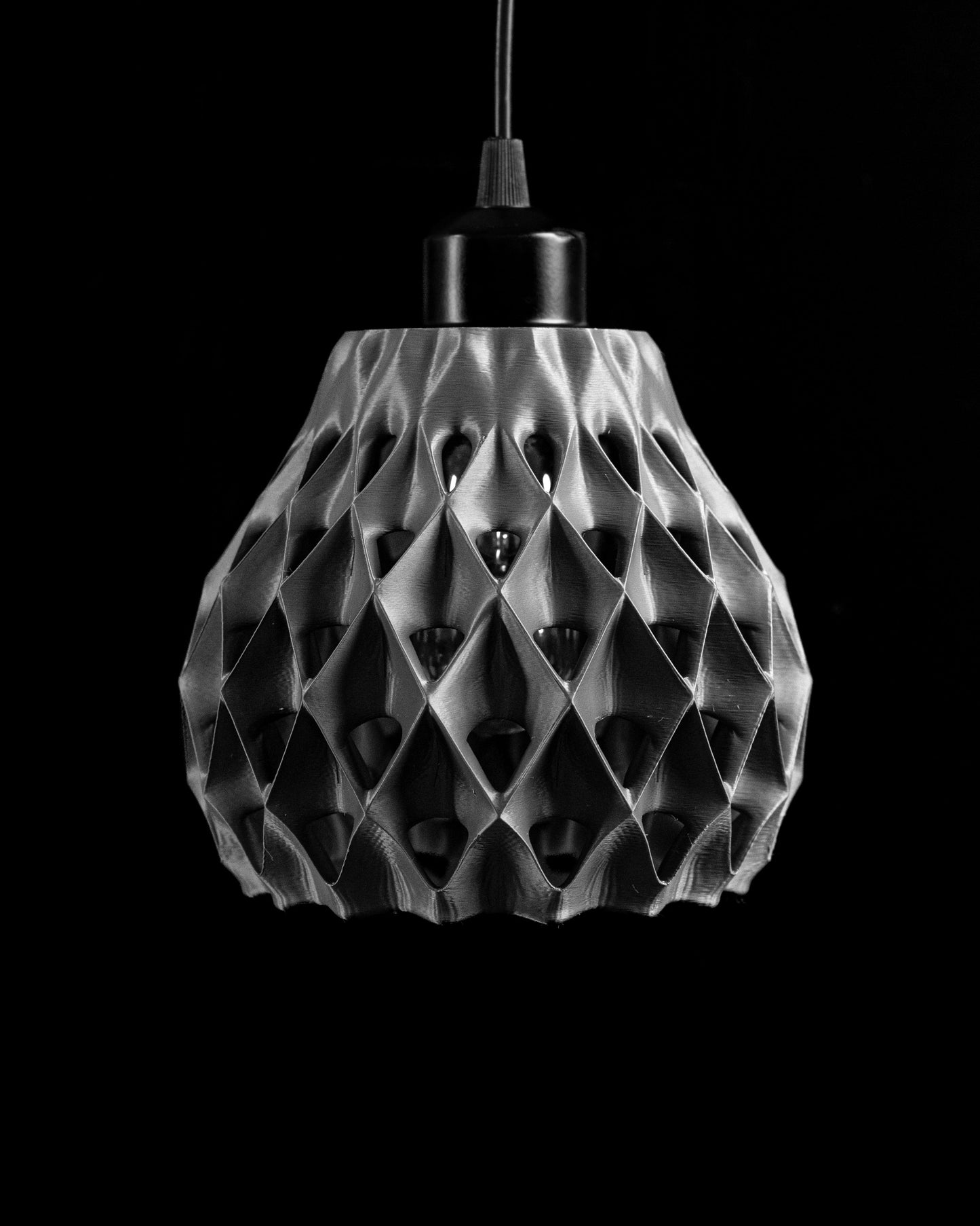 Elegant Artistic Pendant Light Shade, Sculptural Cone Ceiling Lamp, Modern Island Accent, Japandi Style