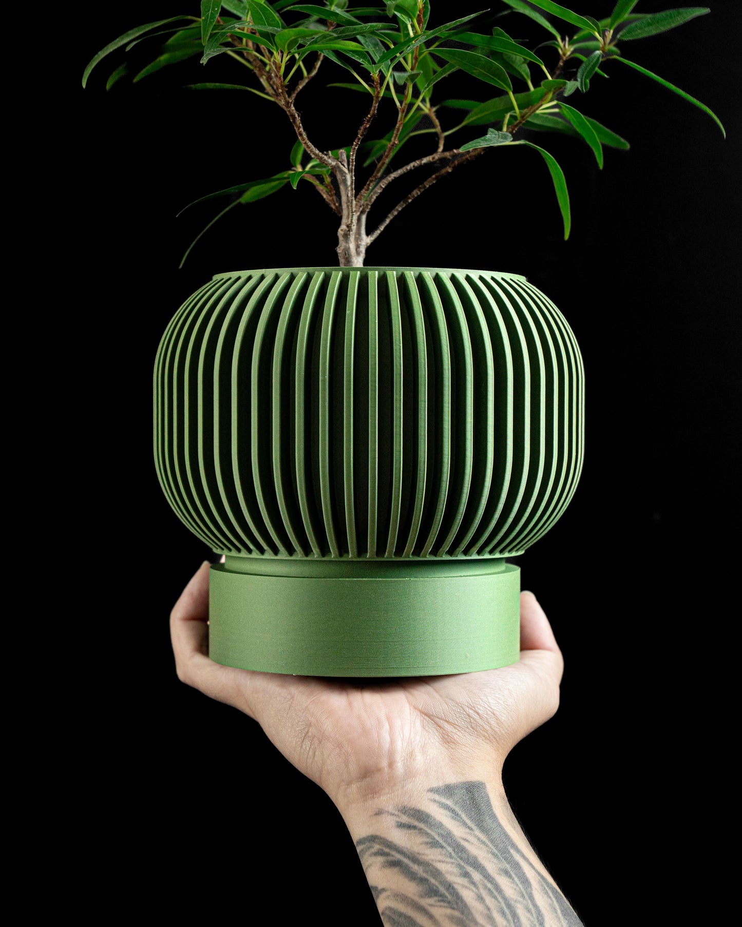 Modern Geometric Planter Pot, Contemporary Stylish Sculptural Succulent Friendly Organizer, Japandi Style Herb Container