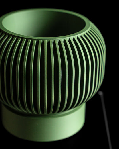 Modern Geometric Planter Pot, Contemporary Stylish Sculptural Succulent Friendly Organizer, Japandi Style Herb Container