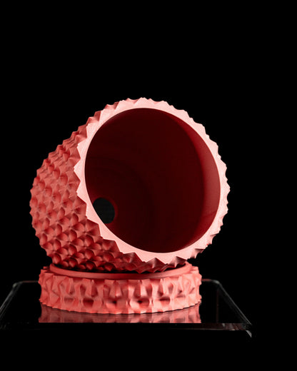 Japandi Style Planter Pot, Sculptural Textured Succulent Holder, Geometric Houseplant Desk Organizer, Minimalist Decor