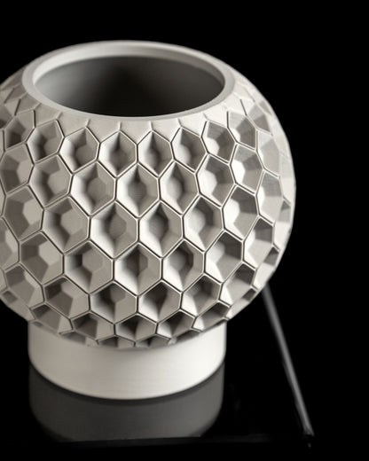 succulent planter, art deco diamond geometric desktop organizer contemporary decor