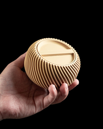 Lidded Container, Vanity Organizer, Countertop Catchall, Desk Stash, Matte Minimalist