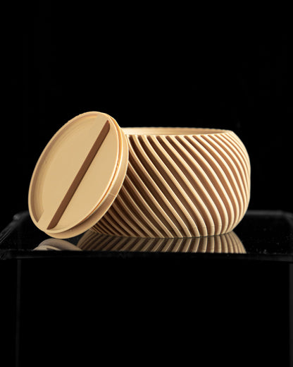 Lidded Container, Vanity Organizer, Countertop Catchall, Desk Stash, Matte Minimalist