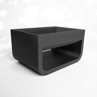 Storage Container, Minimalist Countertop Organizer, Sculptural Catchall Jar, Vanity