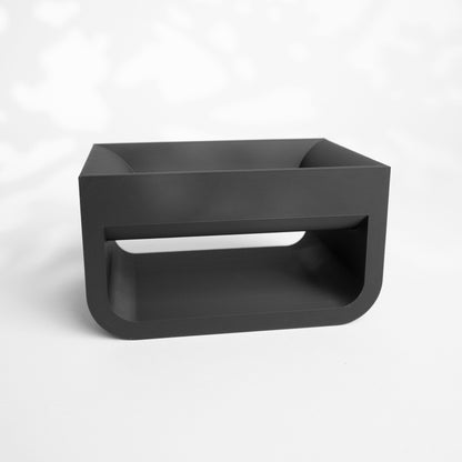 Storage Container, Minimalist Countertop Organizer, Sculptural Catchall Jar, Vanity