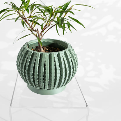 Modern Planter, Japandi Succulent Vessel, Minimalist Desk Organizer, Architectural Accent
