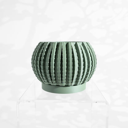 Modern Planter, Japandi Succulent Vessel, Minimalist Desk Organizer, Architectural Accent