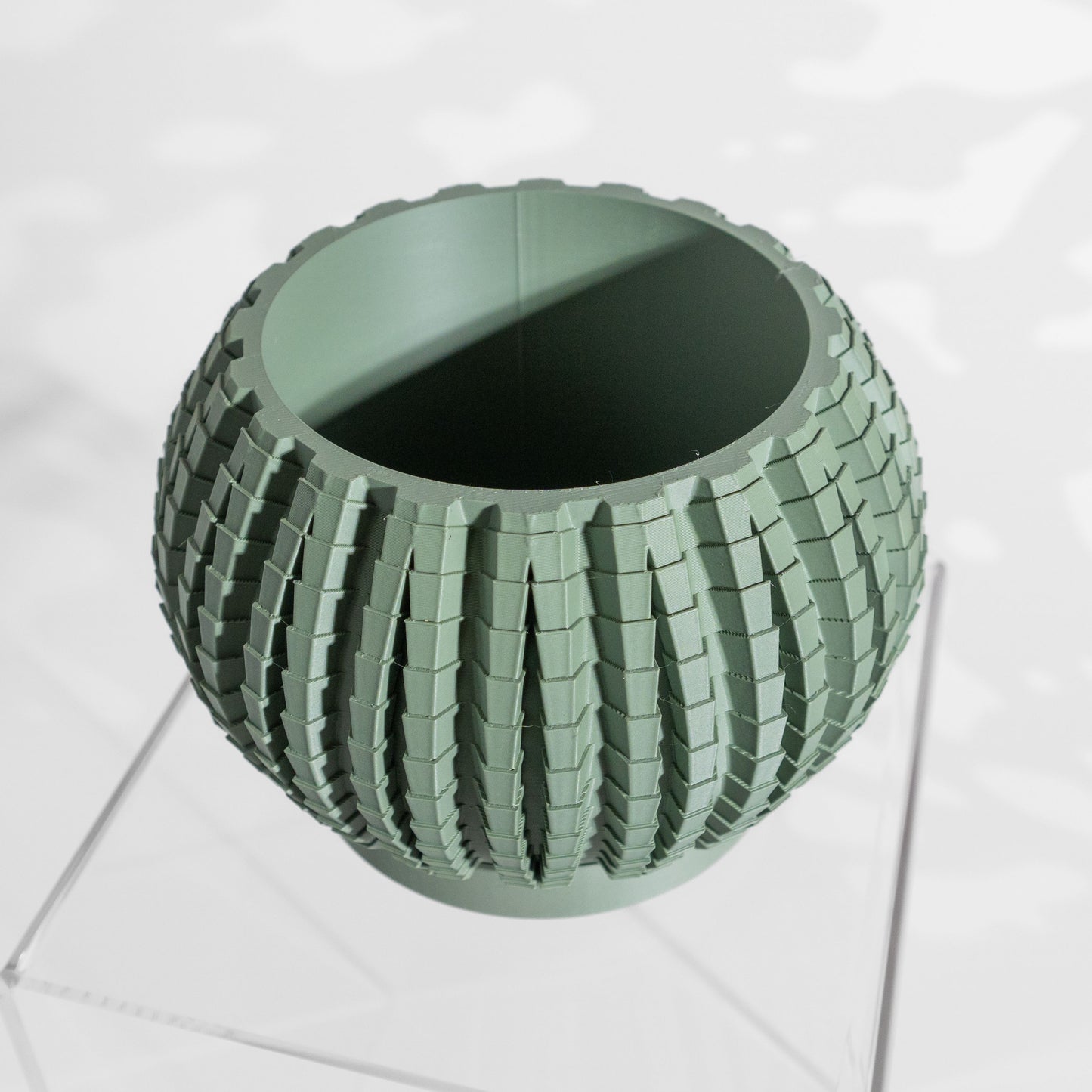 Modern Planter, Japandi Succulent Vessel, Minimalist Desk Organizer, Architectural Accent