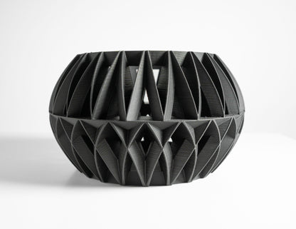 Orchid Planter, Root Viewing Display, Contemporary Ceramic Look Decorative Stand.