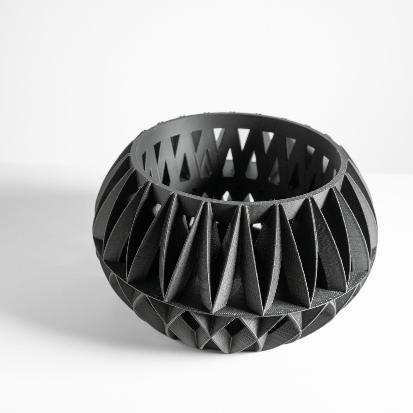 Orchid Planter, Root Viewing Display, Contemporary Ceramic Look Decorative Stand.