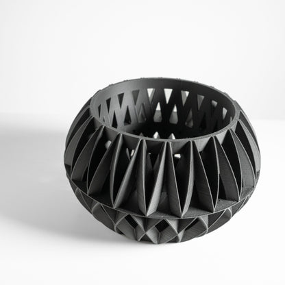 Orchid Planter, Root Viewing Display, Contemporary Ceramic Look Decorative Stand.