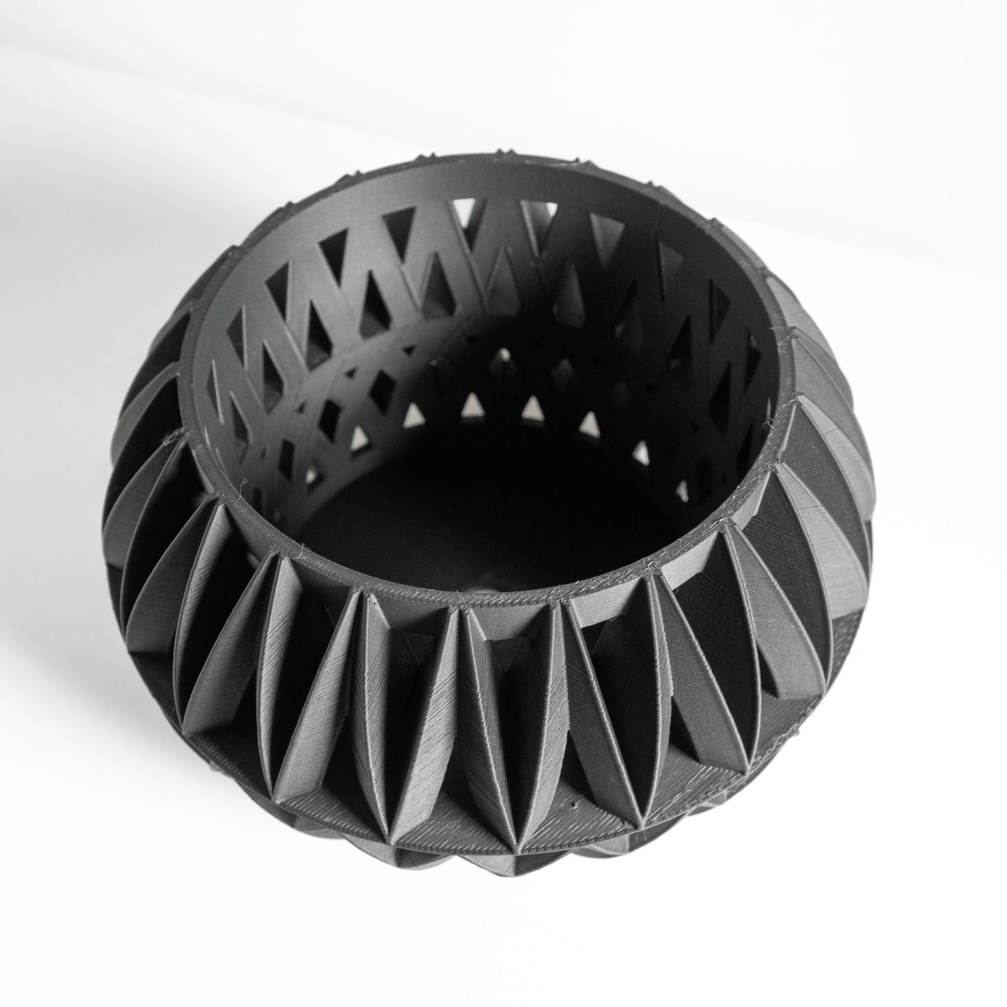 Orchid Planter, Root Viewing Display, Contemporary Ceramic Look Decorative Stand.