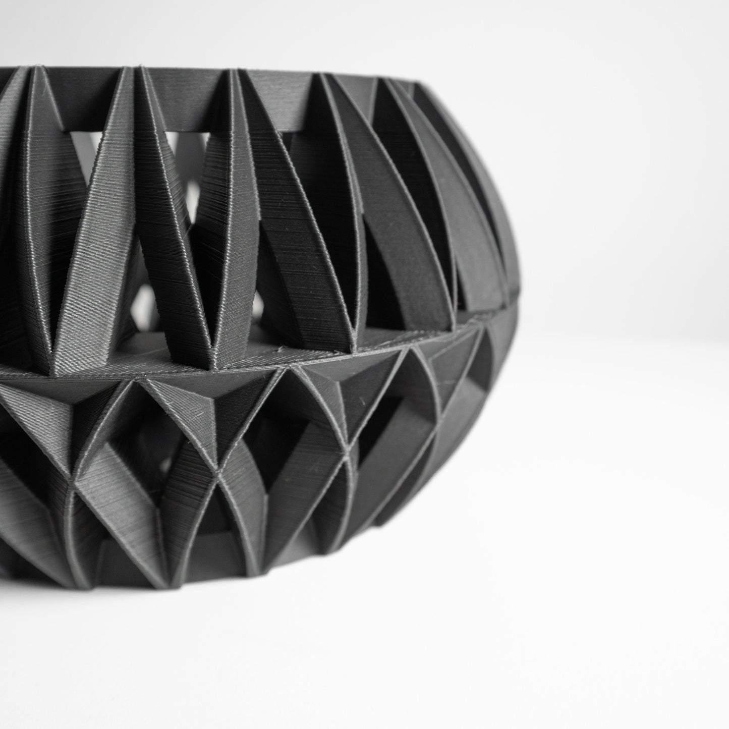 Orchid Planter, Root Viewing Display, Contemporary Ceramic Look Decorative Stand.