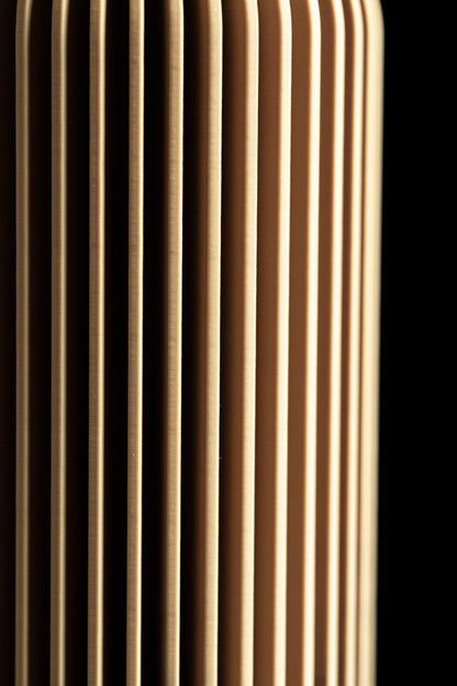 Modern Vase, Ribbed Tabletop Decor, Nordic Flower Holder, Architectural Statement