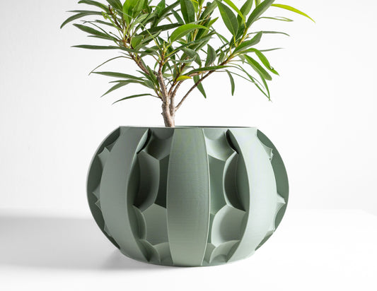 Artistic Planter Pot, Compact Home Indoor Container, Succulent and Herbal Holder, Sustainable Decor