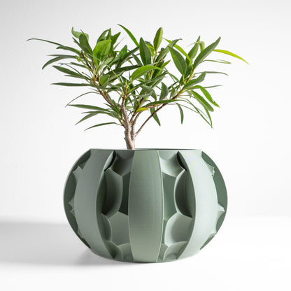 Artistic Planter Pot, Compact Home Indoor Container, Succulent and Herbal Holder, Sustainable Decor