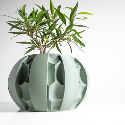 Artistic Planter Pot, Compact Home Indoor Container, Succulent and Herbal Holder, Sustainable Decor